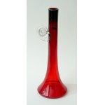 Glass vase with a snail - HS Tarnowiec - with a tag!