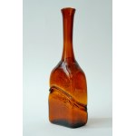 Glass vase, bottle - Cwetan Caczew - damaged, starting at 1 zł!