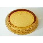 Chicken Glass Candy Dish - Large - Amber - HSG Ząbkowice