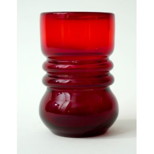 Drinking Glass - HS Sudety - Lucyna Pijaczewska - Burgundy Red