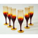 Set of 6 Lotos Wine Glasses - HS Sudety - Zbigniew Horbowy - 20 cm