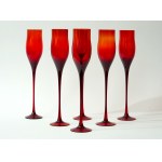 Set of 6 Lotos wine glasses - HS Sudety - Zbigniew Horbowy - 30 cm!