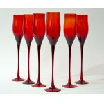 Set of 6 Lotos wine glasses - HS Sudety - Zbigniew Horbowy - 30 cm!