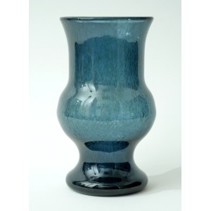 Glass vase - HS Sudety - Zbigniew Horbowy - antique glass - damaged - starting at 1 zł!