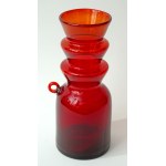 "Pagoda" Glass Vase - with a handle - HS Barbara - Kazimierz Krawczyk - Antico Glass