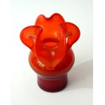 Little Donkey Glass Vase - HS Barbara - Czesław Zuber - Red-Orange