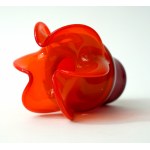 Little Donkey Glass Vase - HS Barbara - Czesław Zuber - Red-Orange