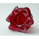 Little Donkey Tall Glass Vase - HS Barbara - Czesław Zuber - Ruby Red