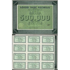 Poland, 1 share for 500,000 zlotys, 1988