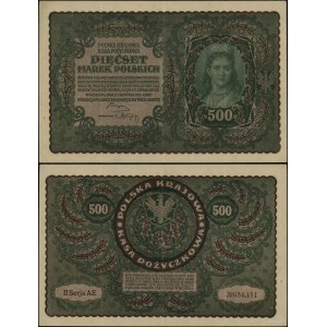 Pologne, 500 marks polonais, 23 août 1919