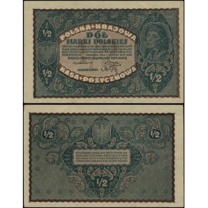 Poland, 1/2 Polish stamp, February 7, 1920