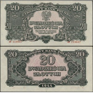 Poland, 20 zlotych, 1944