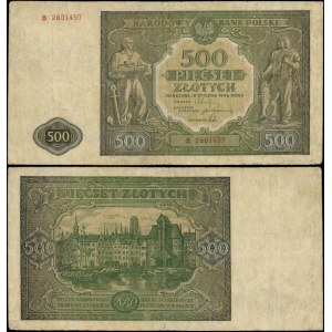 Poland, 500 zlotych, January 15, 1946