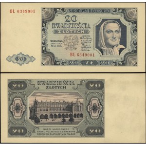 Poland, 20 zlotych, July 1, 1948