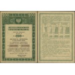Poland, bonus loan in the amount of 200 zlotych (2 bonds of 100 zlotych each), October 1, 1951
