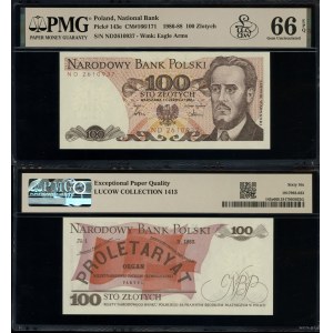 Poland, 100 zlotych, June 1, 1986