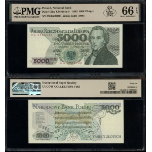 5,000 zlotys, June 1, 1982