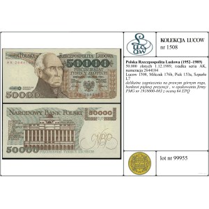 50,000 zlotys, December 1, 1989