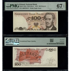 Poland, 100 zlotych, January 15, 1975