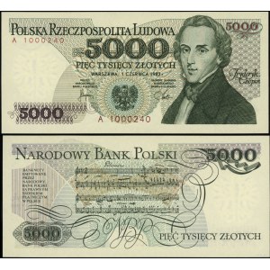 Poland, 5,000 zlotys, June 1, 1982