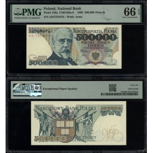 Poland, 500,000 zloty, April 20, 1990
