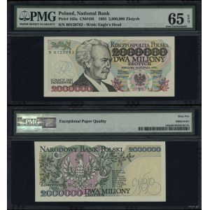 Poland, 2,000,000 zlotys, November 16, 1993
