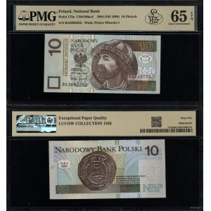 10 zlotych, March 25, 1994