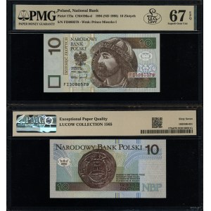 10 zlotych, March 25, 1994