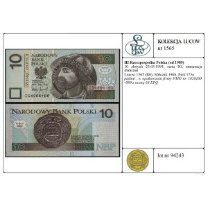 10 złotych, 25.03.1994
