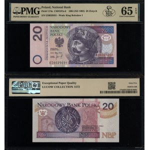 20 zlotych, March 25, 1994