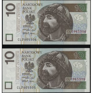 Poland, set of 2 x 10 zlotych coins from the CL transitional series, January 30, 2025