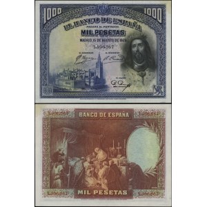 Hiszpania, 1.000 peset, 15.08.1928