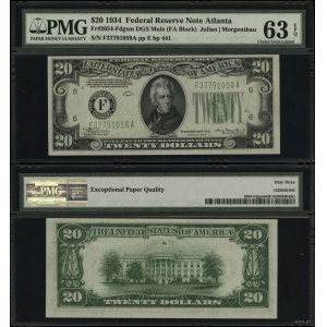 United States of America (USA), $20, 1934