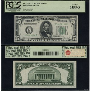 United States of America (USA), $5, 1934 C