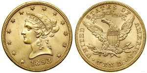 Stany Zjednoczone Ameryki (USA), 10 dolarów, 1893, Filadelfia