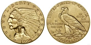 Stany Zjednoczone Ameryki (USA), 2 1/2 dolara, 1925 D, Denver