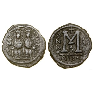 Byzantium, follis, AD 570–571 (6th year of reign), Nicomedia