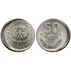 Poland, 50 groszy - Destrukt, 1965, Warsaw