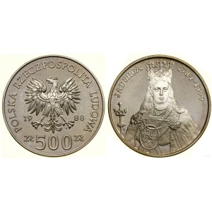 Pologne, 500 zlotys, 1988, Varsovie