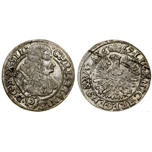 Silesia, 3 kreuzer, 1669 CB, Brzeg