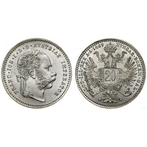 Austria, 20 kreuzer, 1869, Vienna