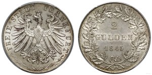 Niemcy, 2 guldeny, 1845, Frankfurt
