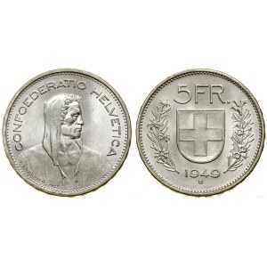 Svizzera, 5 franchi, 1949 B, Berna