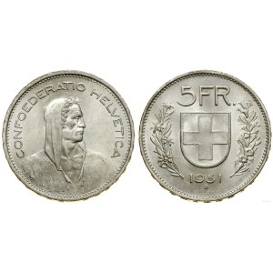 Switzerland, 5 francs, 1951 B, Bern