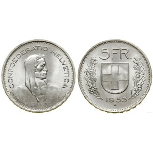Switzerland, 5 francs, 1953 B, Bern