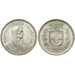 Switzerland, 5 francs, 1966 B, Bern