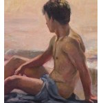 ANONIMO, figure by the sea