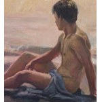 ANONIMO, figure by the sea