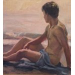 ANONIMO, figure by the sea