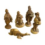 Set di 10 statuine di pastori del presepe napoletano